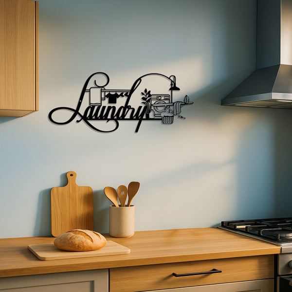 CIFbuy Vintage Laundry Room Sign Rustic Wall Decor For All Seasons Farmhouse Home Accent (TikTok, Temu Pick-up Service)