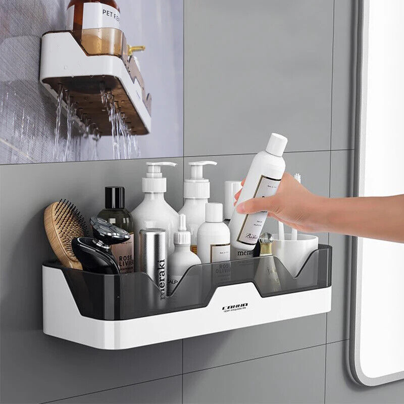 Self Adhesive Bathroom Shower Caddy Shelf Rack Storage Organiser - Wall Sticker