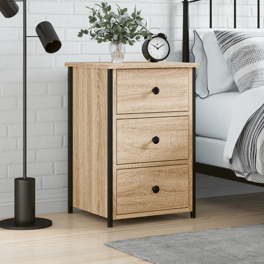Nightstand Sonoma Oak 40x Wood Material Nightstands 2