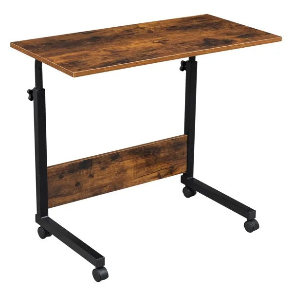 Rolling  Height Adjustable P2 15MM Chipboard & Steel Side Table With Baffle
