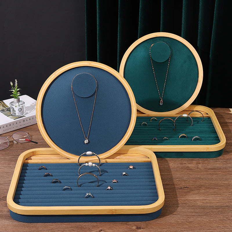 Set Ring Necklace Stud Earring Stand Display Props