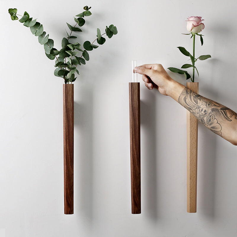 Flower Arrangement Vase Japanese Style Wall Hanging Vase Flower Hydroponic Bottle Rack